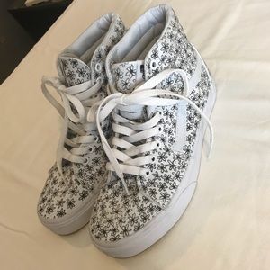 custom flower print vans